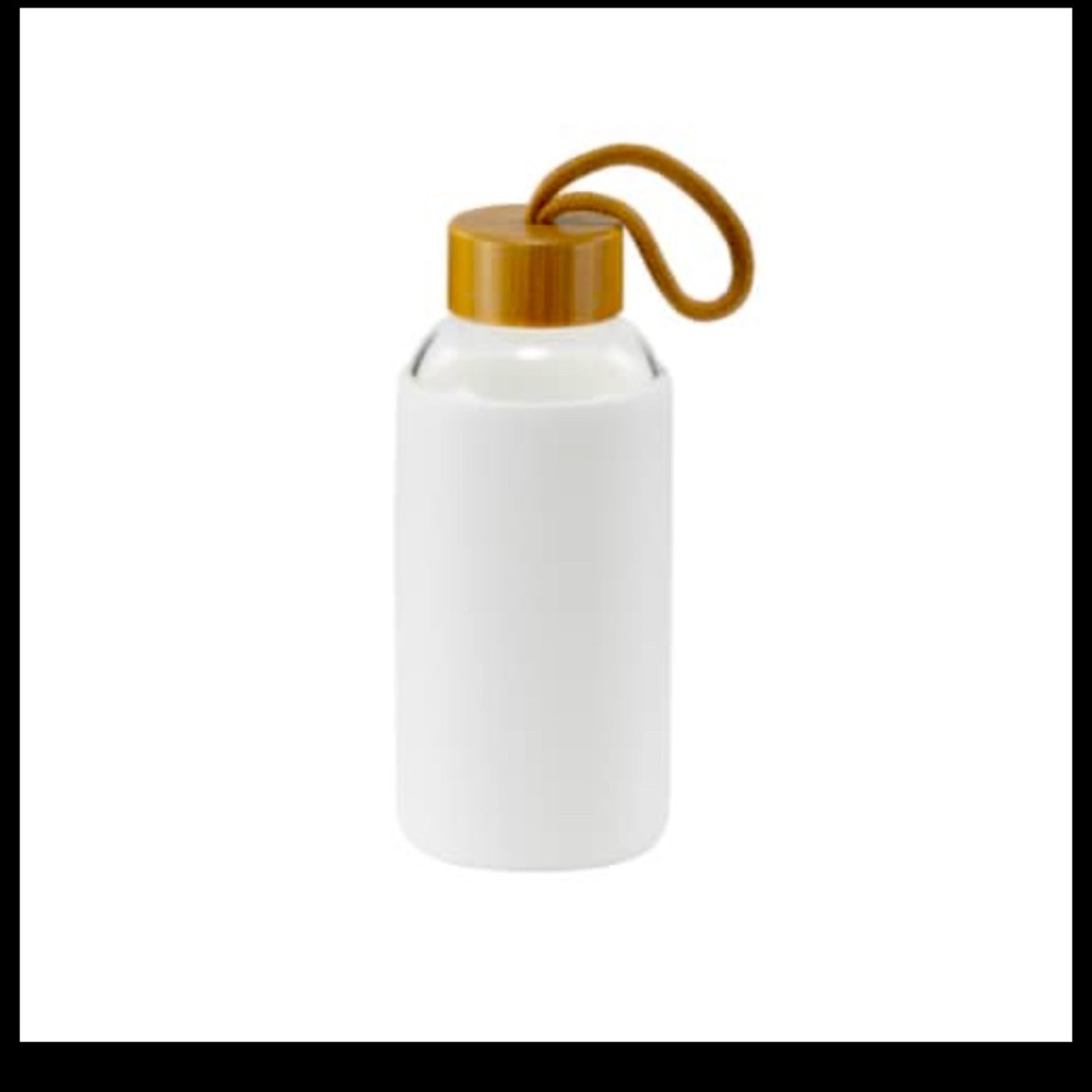 Glass water bottle